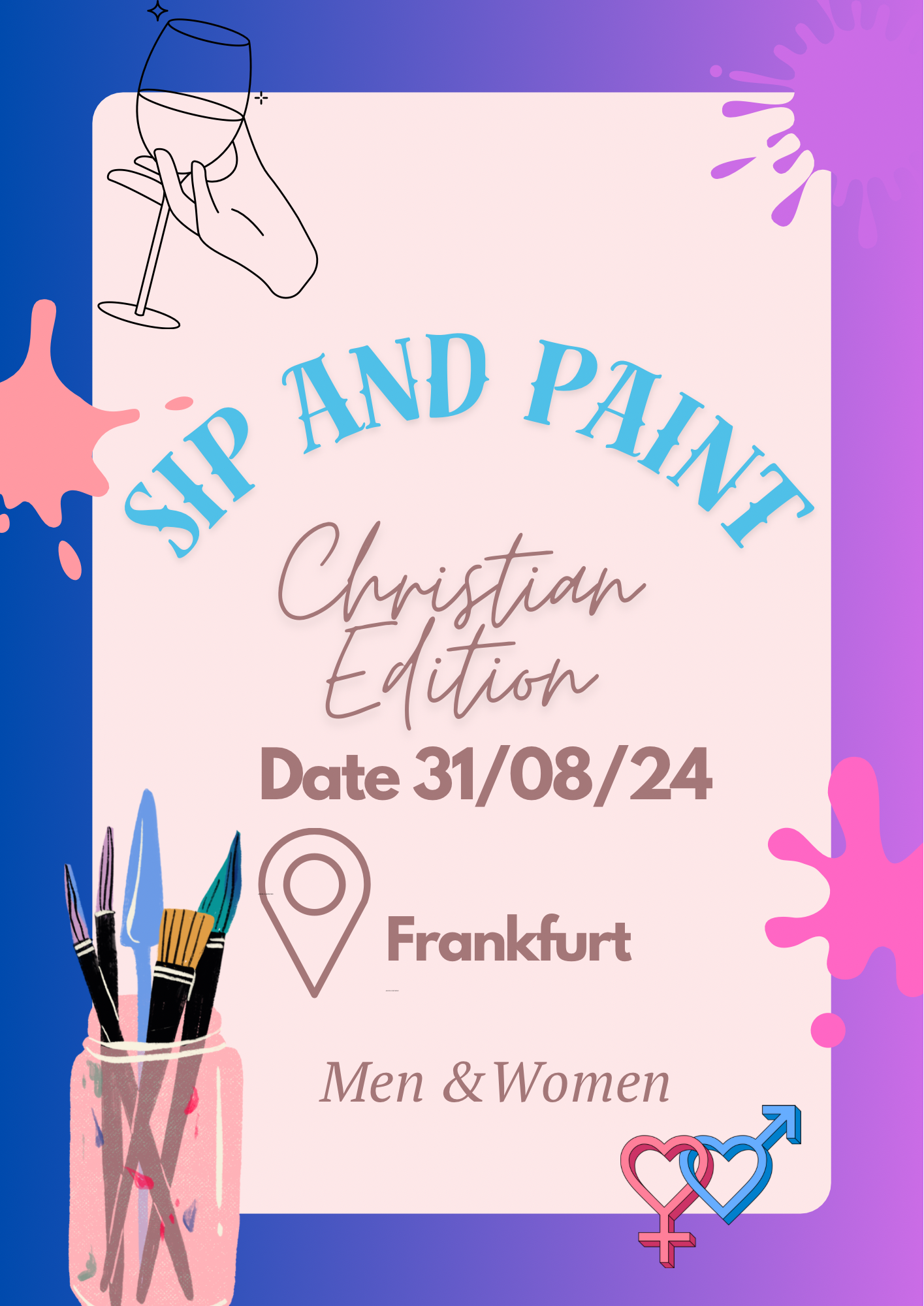 Christian Sip and Paint 31/08 🕞 14.30